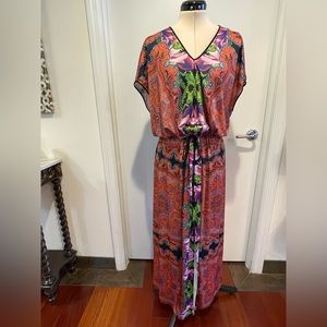 Clover Canyon Orchid Trip Midi Dress Size L